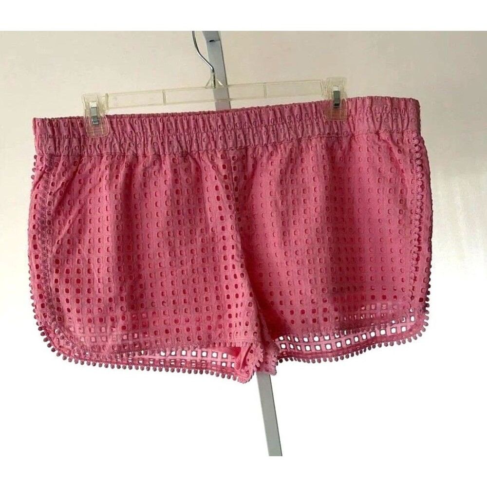 Lilly Pulitzer Pretty Pink eyelet lined shorts XXL Short Beach Designer Summer